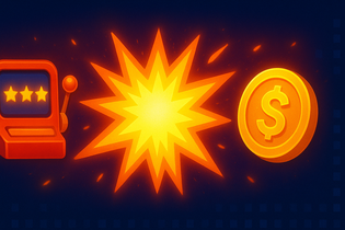 九连线水果街机游戏玩法示例